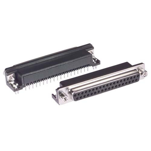 L-COM直角D-Sub PCB连接器，DB37母头，10件/托盘